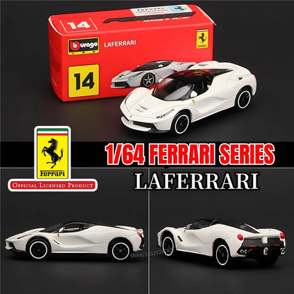 Bburago 1:64 Ferrari 488GTB Réplica de Carro, Escala SF90 F40 F50 458 Enzo Monza Laferrari Miniatura de Brinquedo para Menino