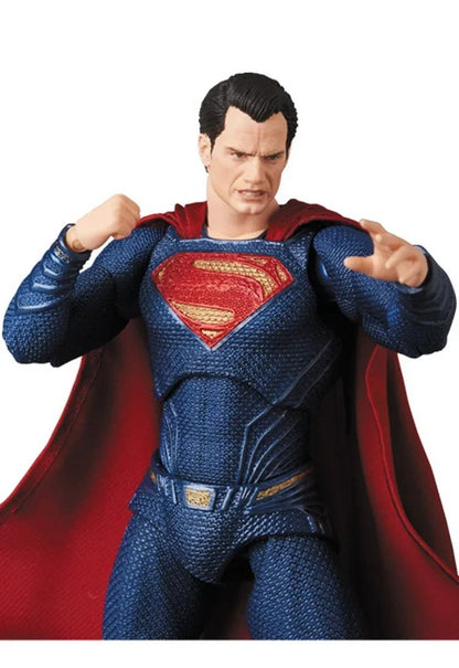 16cm DC Superman MAFEX 057 Liga da Justiça Super Homem Boneco Articulado Colecionável Modelo BJD Brinquedo de Presente