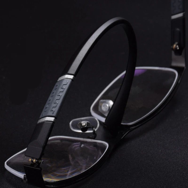 Óculos de Leitura Masculino Feminino de Alta Qualidade Meio Aro Dioptria Óculos de Grau Negócios Masculino Presbiopia Lentes De Leitura Mujer