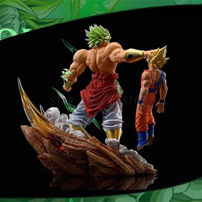 Gk Dragon Ball Boneco de Ação Broly vs Son Goku Estátua Figura PVC Coleção Enfeites Anime Broli Goku Modelo Brinquedos Presentes