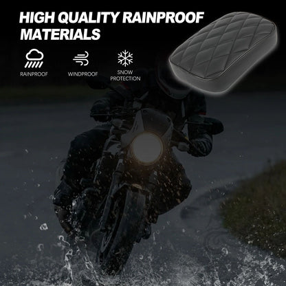 Universal Nova Moto Preta Ventosa Traseira Pillion Almofada do Assento do Passageiro para Harley 883 1200 48 Choppers Bobber