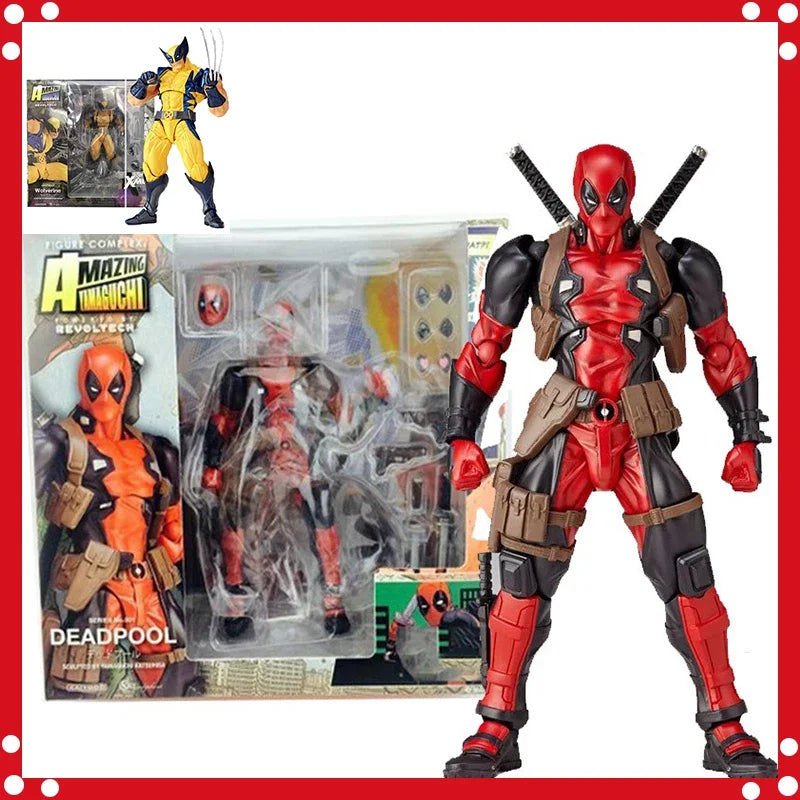 X-men Yamaguchi Deadpool Wolverine Action Figure Articulada Variante Modelo Estátua Dead Pool Enfeites Colecionáveis Presentes Brinquedos