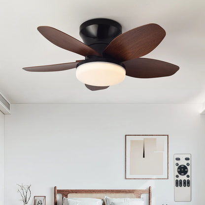 Simple LED ceiling fan remote control light for 25 inch living room and bedroom multifunctional ceiling fans