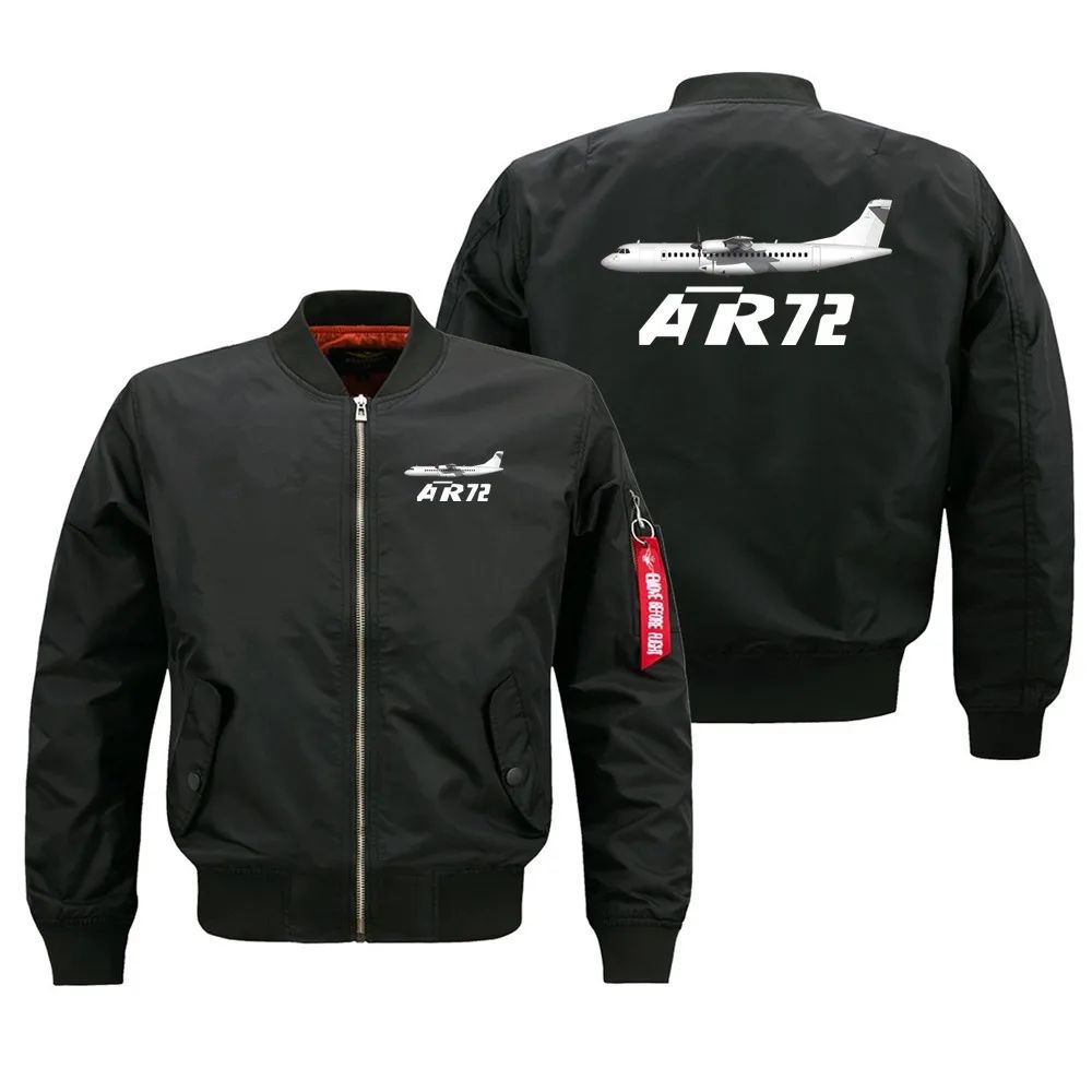 Military Outdoor The ATR72 Flight Aviation Pilots Men Ma1 Bomber Jacket Baseball Windproof Coats