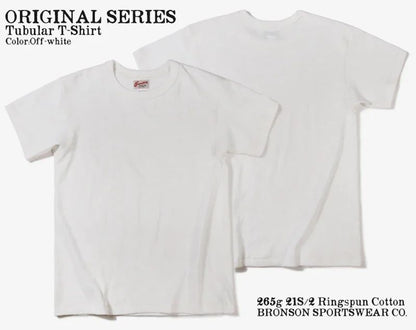Bronson Heavyweight Seamless Tubular T-Shirt Summer Men's Plain Basic Tee Shirts