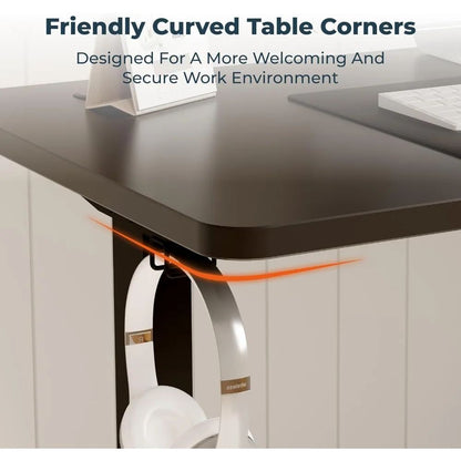 Adjustable Standing Desk, Large 79x31 Inches Standing Desk with Cable Management, Height Adjustable Home Office Computer Desk