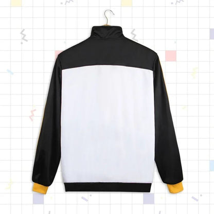 Subaru Natsuki Cosplay Costume Sportswear Re:Zero kara Hajimeru Isekai Seikatsu Jacket Pants Suit Black White Tracksuit Uniform
