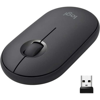 Mouse sem fio Bluetooth para notebook e tablet Logitech PEBBLE M350 Mouse leve e fino Mute Mini mouse de escritório