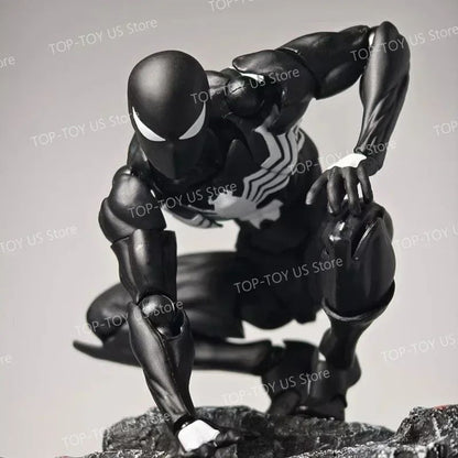 Conjunto de Brinquedos Original de Figuras de Ação Anime do Homem-Aranha, Traje Simbionte e Aranha Escarlate - Conjunto de Presente Colecionável