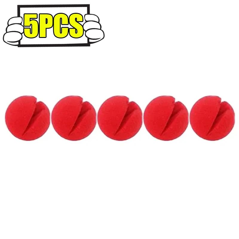 200/1PCS Red Funny Clown Nose Foam Sponge Ball Nose Cosplay Costume Make Up Props Circus Halloween Party Decoration Supplies