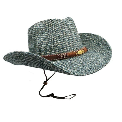 Western Cowboy Hat Summer UV Protection Unisex Vintage Sun Hat for Outdoor Travel Riding New