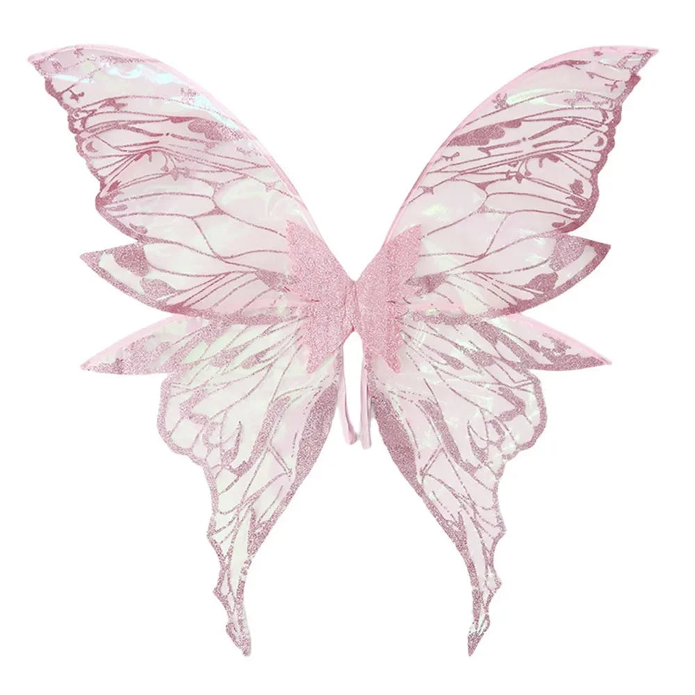 1PC Adults Fairy Wings Girls Sparkling Angel Wings Butterfly Costume Wings Halloween Costume Dress up Party Favor Christmas Gift