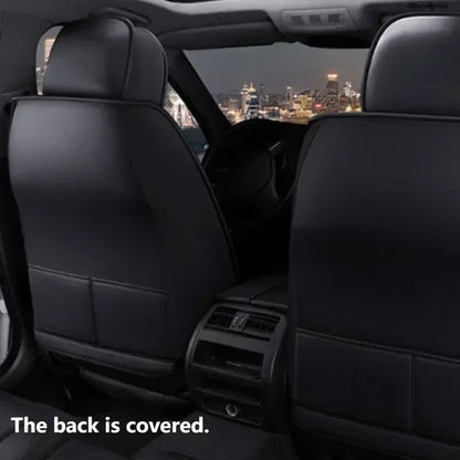 Auto Set Car Seat Covers PU Leather Single Front Split Bench Protector Four Season Universal Fit Most Car SUV Car Accessories