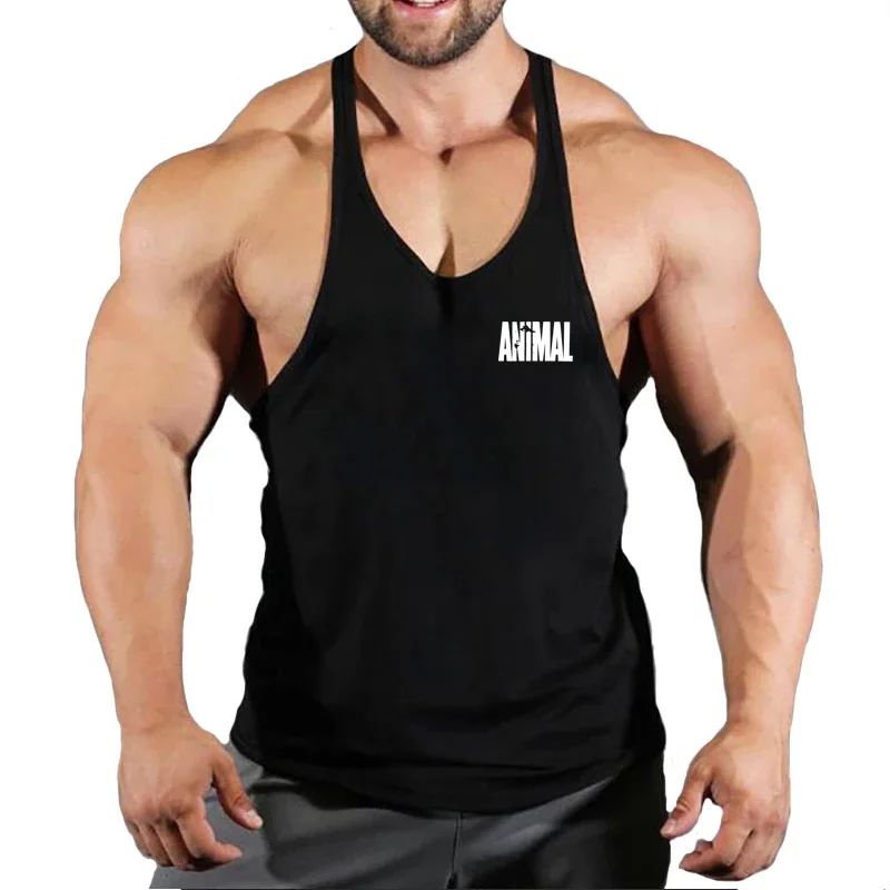 Summer Brand Fitness Tank Top Men Bodybuilding 2022 Gyms Clothing Fitness Men Shirt slim fit Vests pure cotton Singlets Muscle T