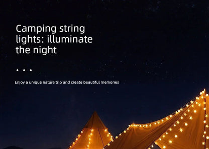 LED String Lights Outdoor Star Chain Lights Garland Lights Bulb Fairy Lights Party Home Wedding Garden Christmas Decor