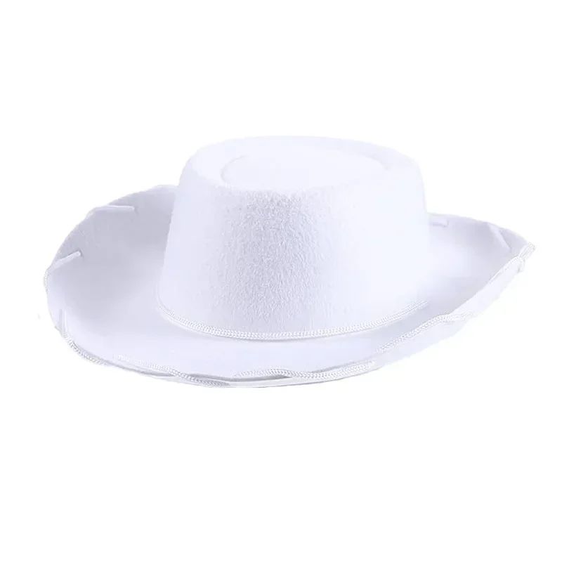 Chapéu de Cowboy Marrom e Vermelho de Feltro Estilo Lenhador Ajustável com Aba Larga Ocidental para Esportes ao Ar Livre Escalada Festa no Deserto Suprimentos