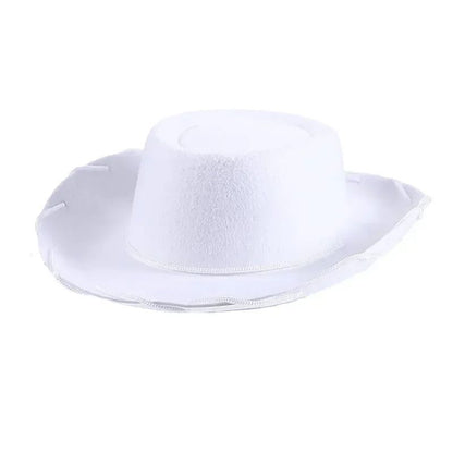 Chapéu de Cowboy Marrom e Vermelho de Feltro Estilo Lenhador Ajustável com Aba Larga Ocidental para Esportes ao Ar Livre Escalada Festa no Deserto Suprimentos