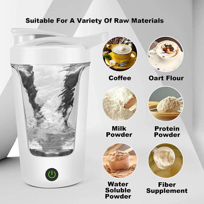 Copo Liquidificador de 450ml Copo Elétrico para Misturar Shaker Portátil para Proteína Mixer para Viagem Casa Escritório Ferramentas de Cozinha