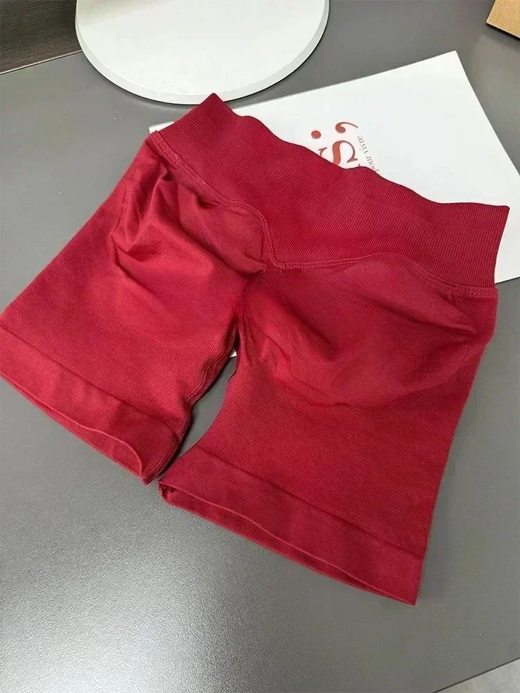 High Quality Women's Sports Stretch Fitness Shorts Yoga Training Running Pilates Tight Yoga Shorts