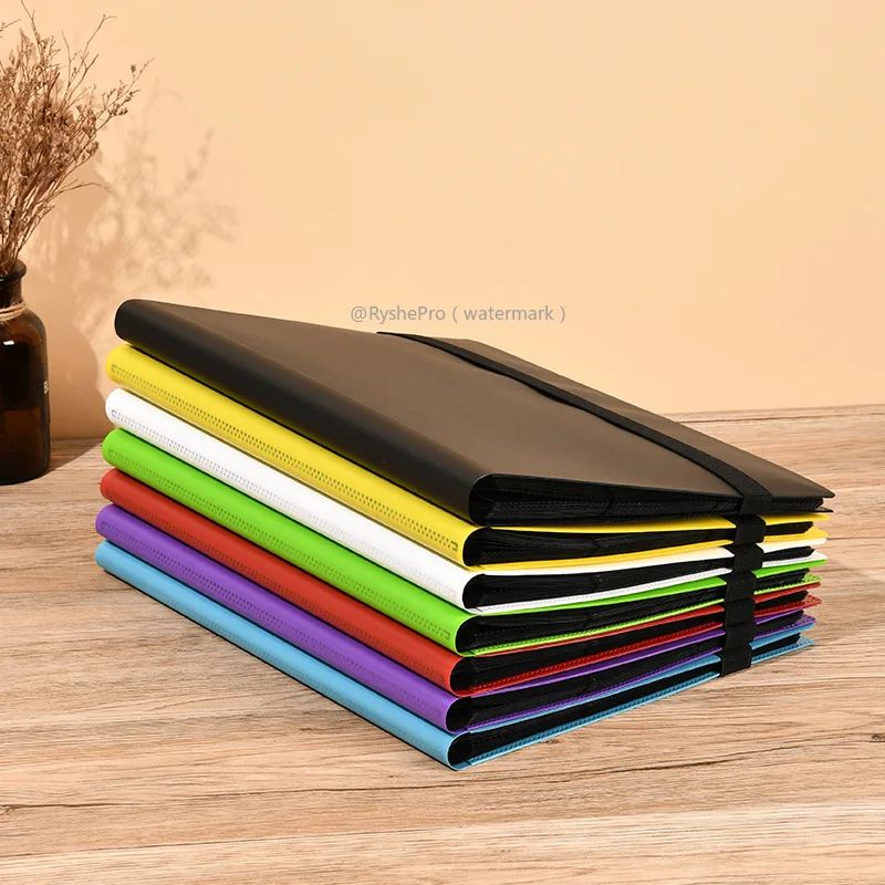 Fichário de cartas com 9 bolsos Álbum de exibição de cartas de troca Fichário de 360 bolsos de carregamento lateral para TCG Yugioh MTG Jogo Livro de cartas