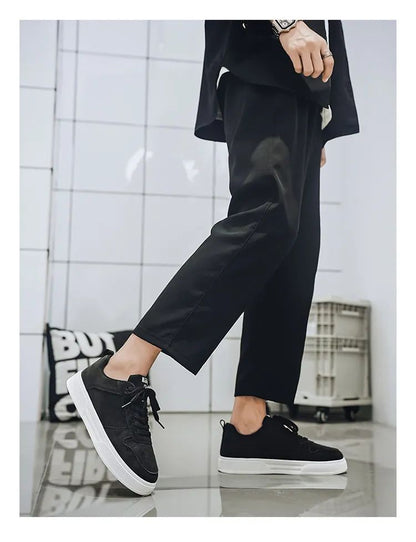 Cheap Green Man Urban Sneakers Big Size 47 48 Platform Men’s Skateboarding Shoes Harajuku Low Cut Male Skate Shoe Zapatos Hombre