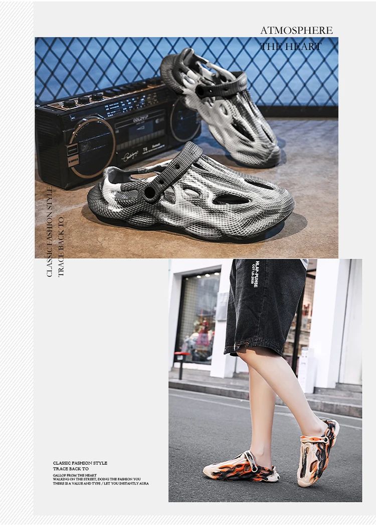 Novelty Hot Sale Garden Shoes for Women Mens Sandals EVA Lightweight Beach Clogs Summer Beach Zapatos Hombre for Men and Women