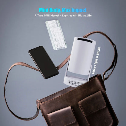 Miniprojetor Portátil Magcubic 8K Android 14 8000 Lúmens WiFi 6 BT5.4, Cinema ao Ar Livre, Alto-falante HiFi de 5W, Suporte a HD 720P HY300 Pro+