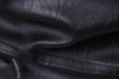 Motorcycle Slim Leather Jacket Men's Leather Jacket British Fashion Men's PU Leather Jacket mens solid color leather jackets