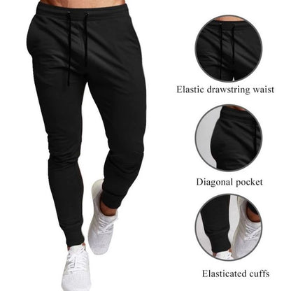 Calça Casual Masculina Moletom Jogger Tamanho Grande Cintura Elástica Esportiva Casual Calças Soltas Roupas Fitness Primavera Seção Fina