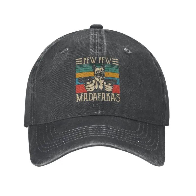 Custom Cotton Madafakas Baseball Cap for Men Women Breathable Vintage Belgian Shepherd Malinois Dog Dad Hat Outdoor