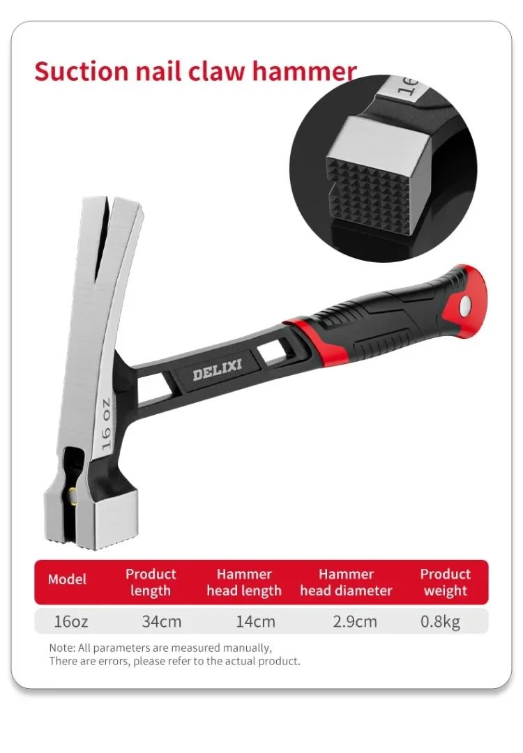 Martelo Garra Multifuncional Profissional Marcenaria Especial Mini Martelo Integrado Removedor de Pregos Portátil Ferramenta Manual Acessório Doméstico