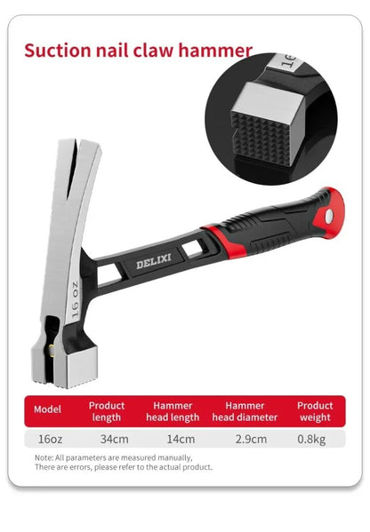 Martelo Garra Multifuncional Profissional Marcenaria Especial Mini Martelo Integrado Removedor de Pregos Portátil Ferramenta Manual Acessório Doméstico