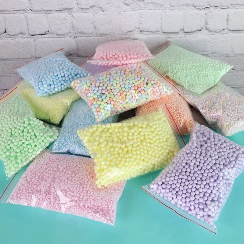 14000Pcs Polystyrene Filler Styrofoam Balls Bottle DIY Snow Mud Accessorie Small Tiny Foam Beads for Gift Box Balloon Decoration