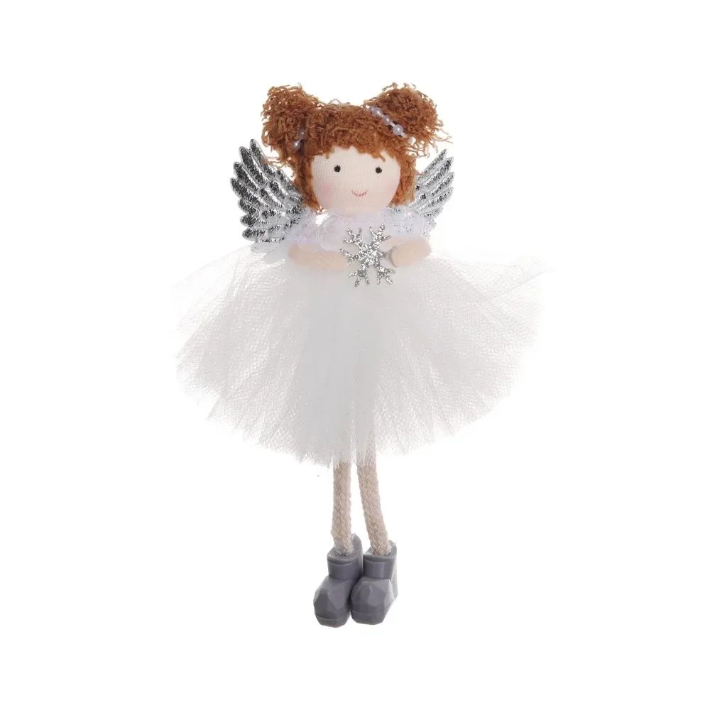 Christmas plush antlers angel girl pendant Christmas tree pendant creative doll pendant gift