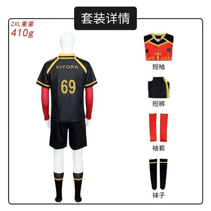 Anime Cosplay Costume Ness Kaiser Isagi Nagi Reo Itoshi Sae Shidou Ryuusei Cosplay Jersey With Shorts Uniform Clothes