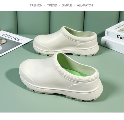 2025 New Style Men Women EVA Chef Shoes Non-slip Waterproof Oil-proof Shoes Comfortable Workers Slippers  Outdoor Fishing Shoes