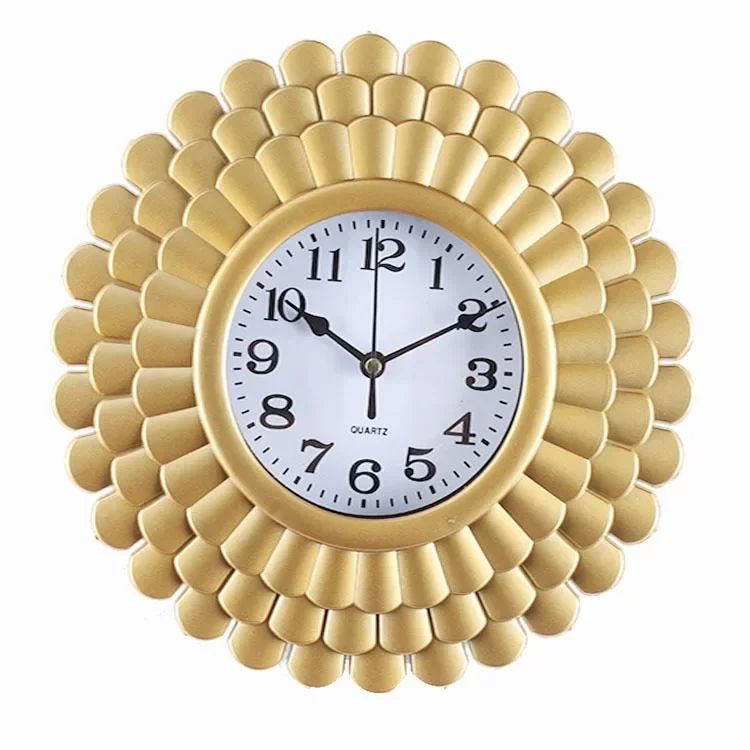 10 Inch Retro Home Wall Decoration Wall Clock Time Accurate Border Three-dimensional Hanging Quartz Clock for Decoration