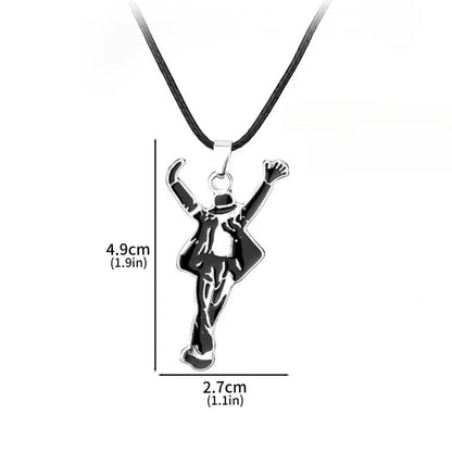 Artist Singer Michael Jackson BAD Necklace Rock Roll Everlasting Classic MJ Pendant Hot Charm Cosplay Jewelry Accessories Music