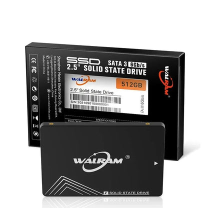 SSD WALRAM 1TB 2.5 SATA3 SSD 120GB 128GB 256GB 512GB 500GB HDD Notebook Unidade de Estado Sólido 240GB SATA 3 Disco Rígido para PC de Mesa