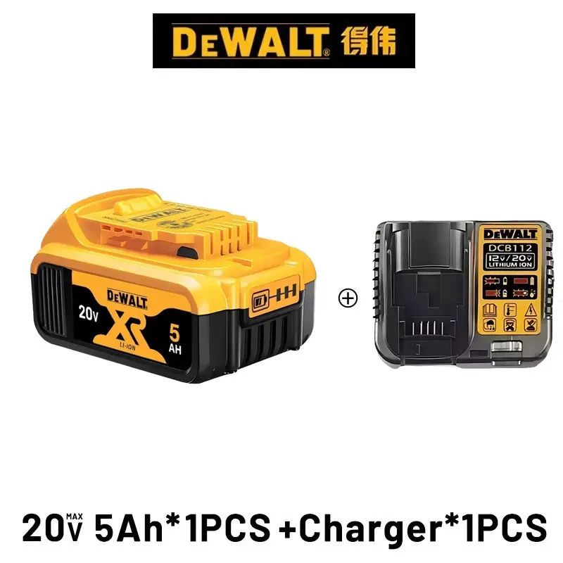DEWALT Bateria 20V 6AH recarregável de íon de lítio carregador DCB118 Parafusadeira Furadeira Elétrica sem escovas DCD805 ferramenta elétrica