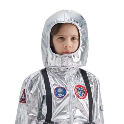 Astronaut Costume Spacesuit Silver Spaceman Men Women Space Suit Halloween Christmas Performance Spacesuit Costume Party Gift