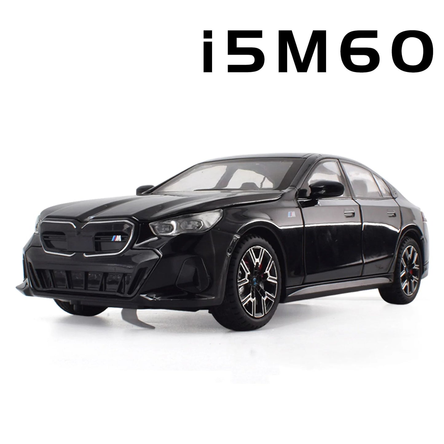 Miniaturas de Carro de Brinquedo i5M60 XM Escala 1:24, Liga Fundida, Pneus de Borracha, com Luz e Som, Presente para Crianças e no Dia das Crianças