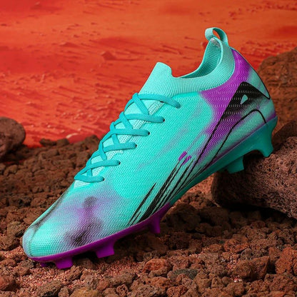 New Men Football Boots Cleats Outdoor Soccer FG Ultralight Match Soccer Shoes Training Shoes Drop Shipping Non-Slip Long Spikes