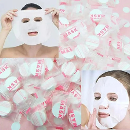 30/50 Pcs Disposable Compressed Mask Skin Care Portable Travel Non-woven Mask Face Sheet Beauty Face Towel  Cleaning