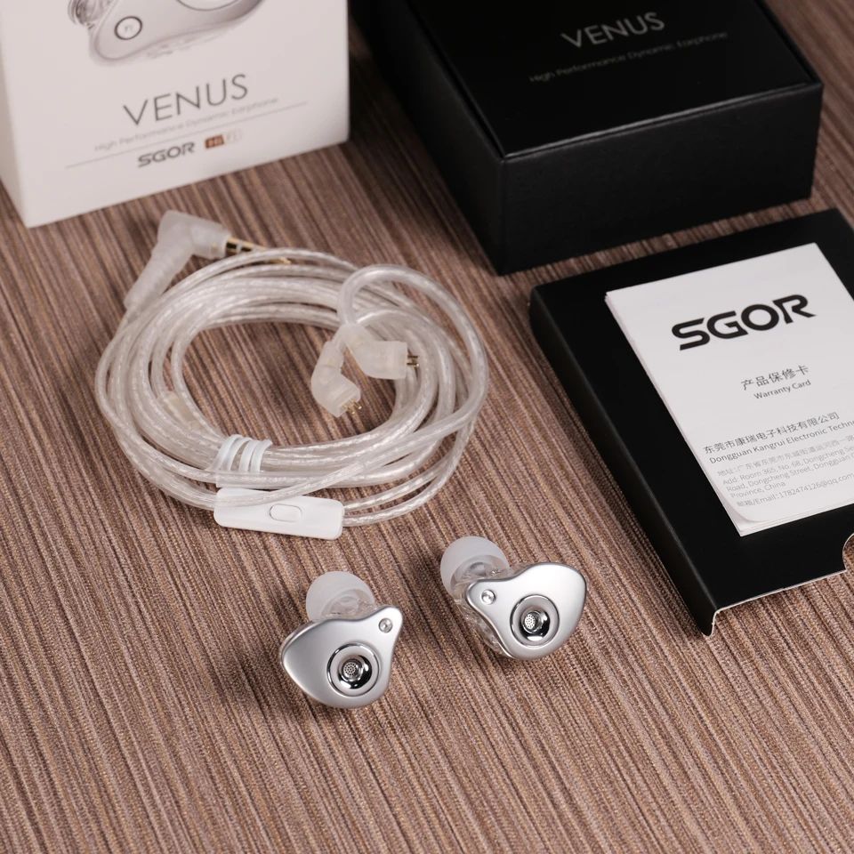 SGOR VENUS HIFI In Ear Earphones Dynamic Headphones IEM Monitor Earbud Super Bass Headset Noise Cancelling For KZ Castor EDX PRO