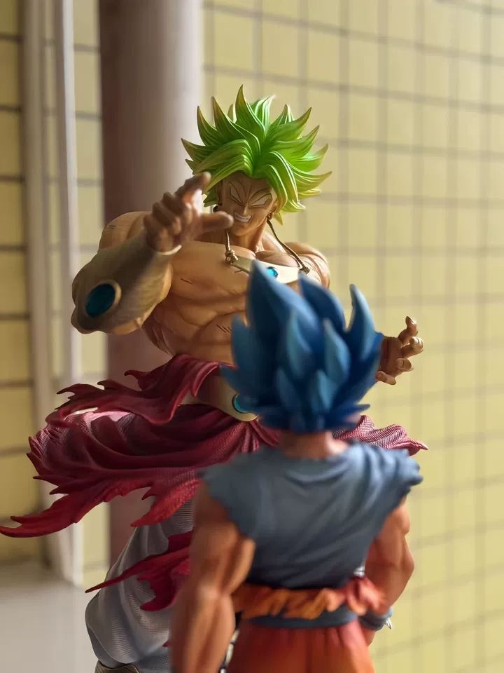 50CM Dragon Ball Breaking Circle Broly Figure Estátua JT Irmão Super Saiyajin GK Modelo de Estátua Ornamento Presente para Menino
