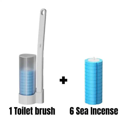 Disposable Toilet Brush Wall-Mounted Cleaning Tool for Bathroom Replacement Brush Head Toilet Cleaning Brush Set Wc Accessories