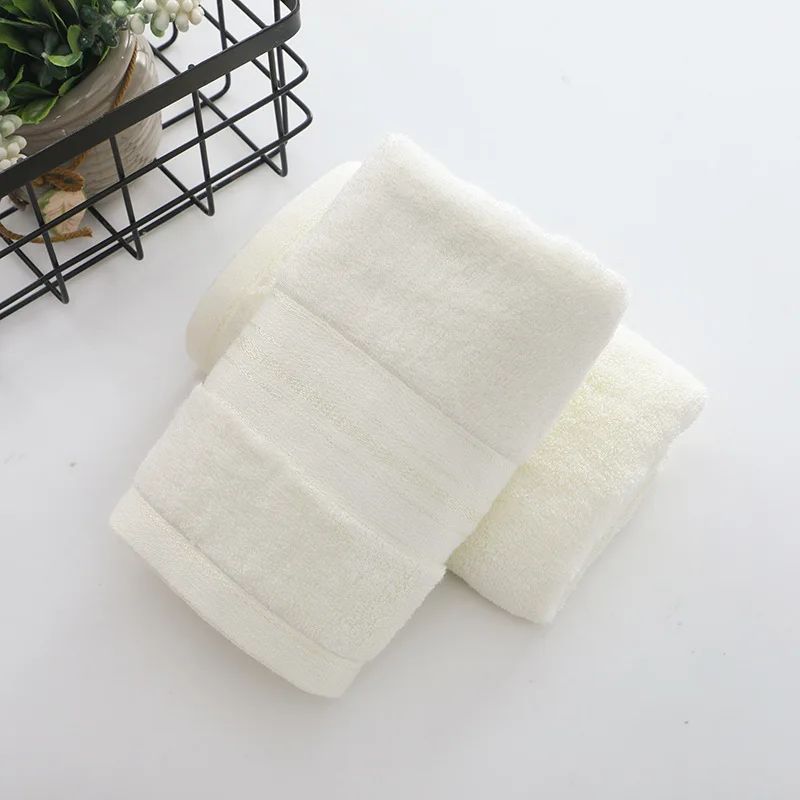 Luxury 100% Bamboo Bathroom Towels 34x74cm Hand Face Bath Towels Washcloths Hotel Home Daily Use Christmas Personalized Gift