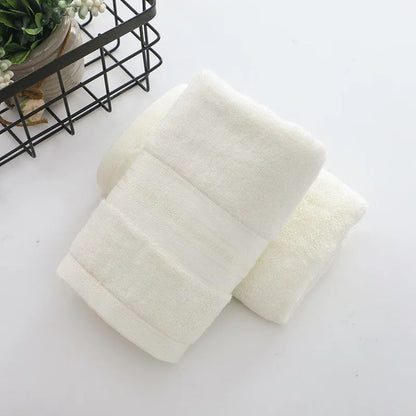 Luxury 100% Bamboo Bathroom Towels 34x74cm Hand Face Bath Towels Washcloths Hotel Home Daily Use Christmas Personalized Gift