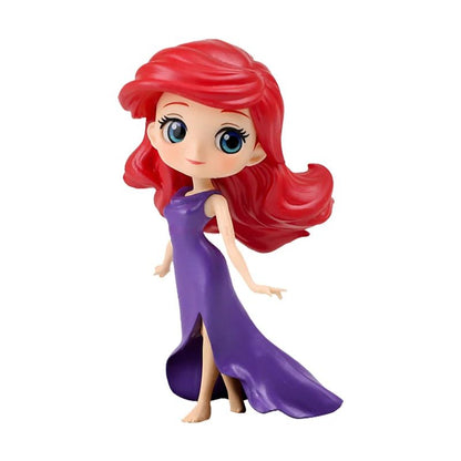 Bandai Original Disney Anime Figure Vilão Sentado Boneca Versão Q Brinquedos Infantis Decoração de Casa Modelo de Aniversário de Menina Presente de Brinquedo Fofo
